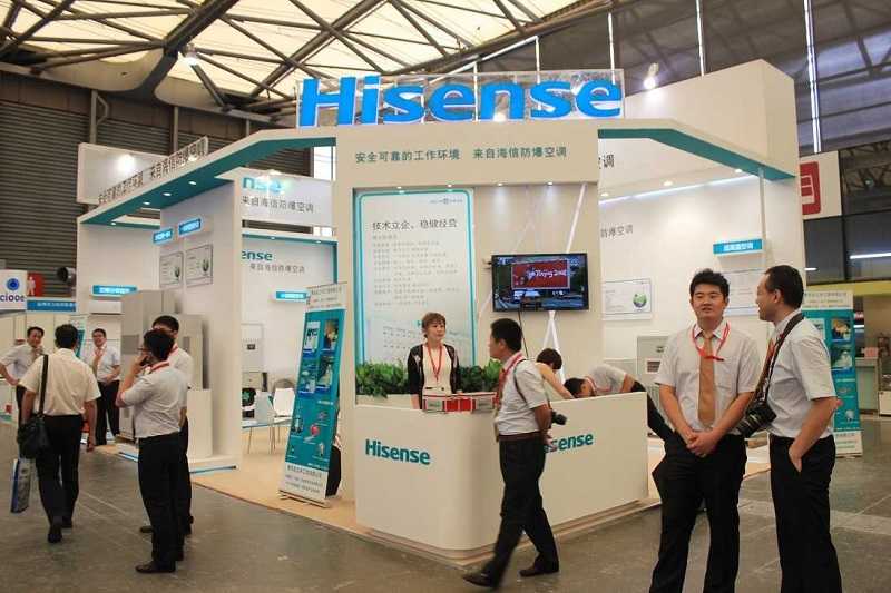 上海国际制冷展台设计,海信电器展览展示设计